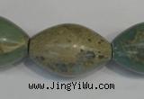 CNS208 15.5 inches 20*30mm rice natural serpentine jasper beads