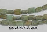CNS253 15.5 inches 6*8mm rectangle natural serpentine jasper beads
