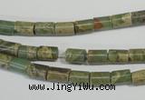 CNS274 15.5 inches 5*7mm tube natural serpentine jasper beads