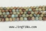 CNS332 15.5 inches 8mm round serpentine jasper beads wholesale