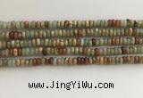 CNS712 15.5 inches 2*4mm rondelle serpentine jasper beads wholesale