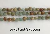 CNS718 15.5 inches 6mm flat round serpentine jasper beads wholesale