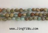 CNS719 15.5 inches 8mm flat round serpentine jasper beads wholesale