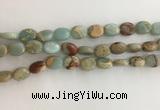 CNS723 15.5 inches 8*10mm oval serpentine jasper beads wholesale
