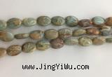 CNS724 15.5 inches 10*14mm oval serpentine jasper beads wholesale