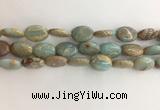CNS725 15.5 inches 12*16mm oval serpentine jasper beads wholesale