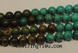 CNT102 15.5 inches 5.5mm - 6mm round natural turquoise beads wholesale