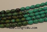 CNT116 15.5 inches 4*6mm rice natural turquoise beads wholesale