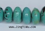 CNT12 16 inches multi-size rondelle natural turquoise beads wholesale