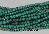 CNT203 15.5 inches 3mm round natural turquoise beads wholesale