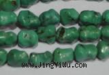 CNT235 15.5 inches 8*10mm bone natural turquoise beads wholesale