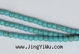 CNT24 16 inches 3.5mm round natural turquoise beads wholesale