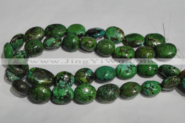 CNT259 15.5 inches 19*24mm nuggets natural turquoise beads wholesale