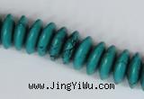 CNT27 16 inches 6*15mm rondelle natural turquoise beads wholesale