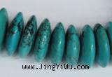 CNT29 16 inches 8*25mm rondelle natural turquoise beads wholesale
