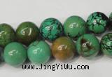 CNT354 15.5 inches 12mm round turquoise beads wholesale