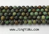 CNT412 15.5 inches 10mm round natural turquoise beads wholesale