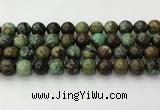 CNT413 15.5 inches 12mm round natural turquoise beads wholesale