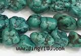 CNT517 15.5 inches 7*7mm - 8*10mm nuggets turquoise gemstone beads