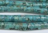 CNT528 15.5 inches 4mm - 4.5mm heishi turquoise gemstone beads