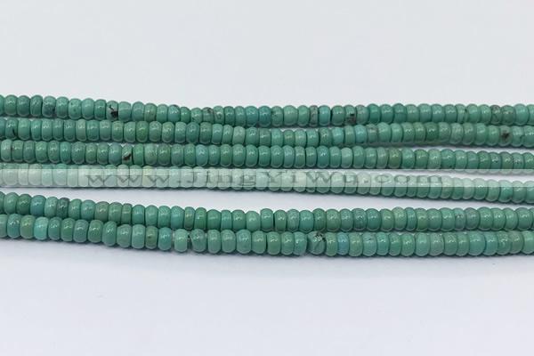 CNT541 15.5 inches 2*4mm - 3*4mm rondelle turquoise gemstone beads