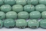 CNT565 15.5 inches 6*8mm teardrop turquoise gemstone beads