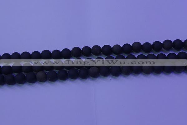 COB278 15.5 inches 6mm round matte golden obsidian beads wholesale