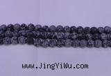 COB565 15.5 inches 14mm round matte snowflake obsidian beads