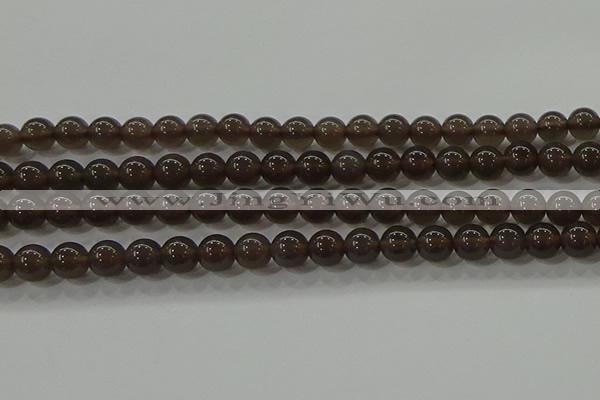 COB600 15.5 inches 6mm round ice black obsidian beads wholesale
