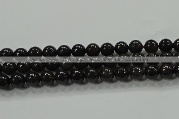 COB602 15.5 inches 10mm round ice black obsidian beads wholesale