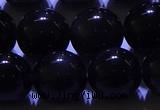 COB714 15.5 inches 12mm round ice black obsidian beads wholesale