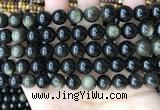 COB768 15.5 inches 10mm round golden obsidian beads wholesale