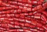 COBS04 15 inches 8*12 - 12*16mm irregular red coral beads wholesale