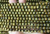 COBS05 15 inches 6mm round golden coral beads wholesale