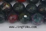 COJ313 15.5 inches 10mm faceted round Indian bloodstone beads