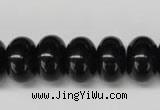 CON24 15.5 inches 10*16mm rondelle black onyx gemstone beads