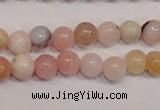 COP1001 15.5 inches 4mm round natural pink opal gemstone beads