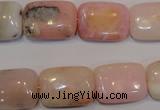 COP1034 15.5 inches 13*18mm rectangle natural pink opal gemstone beads