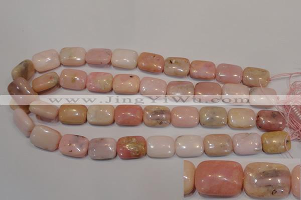COP1035 15.5 inches 15*20mm rectangle natural pink opal gemstone beads