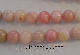 COP1061 15.5 inches 8mm round natural pink opal gemstone beads