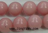COP1216 15.5 inches 16mm round Chinese pink opal gemstone beads