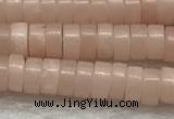 COP1232 15.5 inches 2*4mm heishi Chinese pink opal beads