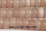 COP1237 15.5 inches 3.5*6mm rondelle Chinese pink opal beads