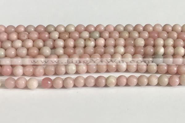 COP1241 15.5 inches 6mm round Chinese pink opal beads