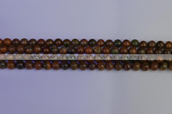 COP1362 15.5 inches 8mm round African green opal beads wholesale