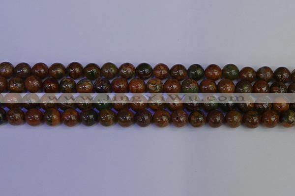 COP1363 15.5 inches 10mm round African green opal beads wholesale