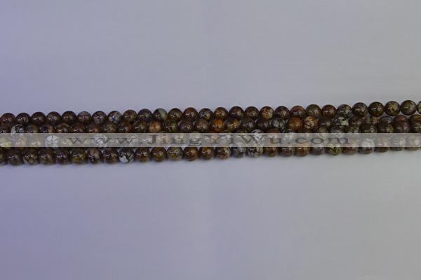 COP1370 15.5 inches 4mm round fire lace opal beads wholesale
