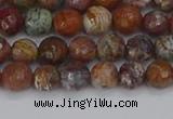 COP1393 15.5 inches 4mm faceted round African green opal beads