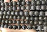COP1447 15.5 inches 10mm - 11mm round blue opal gemstone beads