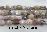 COP1495 12*16mm - 13*18mm faceted octagonal natural pink opal beads